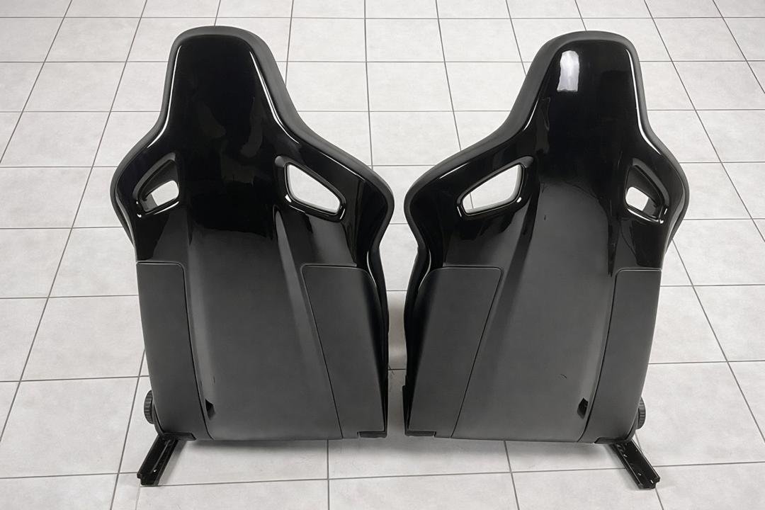 VW Golf 7 GTI ED40 Buckets Alcantara/Fabric Grey Honeycomb/Stripes Red/White - Image 2