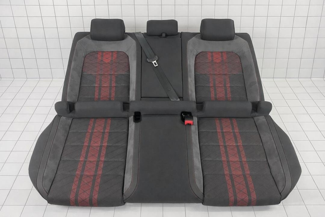 Complete Set VW Golf 7 GTI TCR Alcantara/Fabric Grey/Red (5 Doors) - Image 2