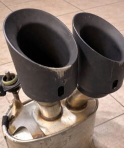 2024-2025 ford mustang gt dark horse S650 oem passenger side exhaust muffler w tips black 6k fm201