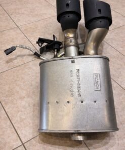 2024-2025 ford mustang gt dark horse S650 oem passenger side exhaust muffler w tips black 6k fm201