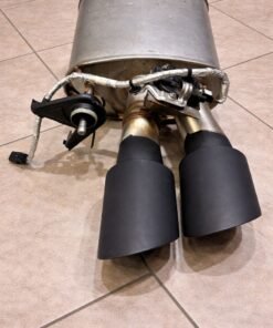 2024-2025 ford mustang gt dark horse S650 oem passenger side exhaust muffler w tips black 6k fm201
