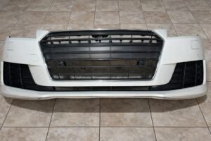 2016-2018 audi tt quattro oem front bumper cover w grilles pdc glacier white t3003
