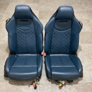 2016-2020 audi tt quattro convertible admiral blue nappa leather sports seats pair t3003